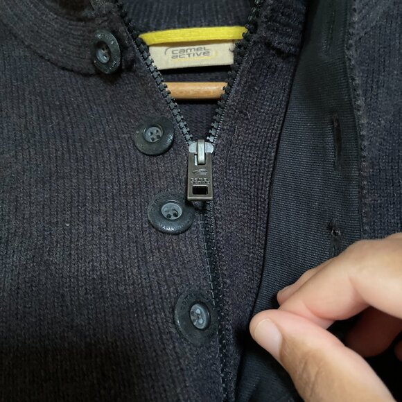 VINTAGE Men's Lambswool Knit Sweater Pullover. PRISTINE Camel Active / Dornbush - Picture 4 of 15